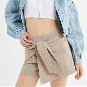 Tie Front Skort